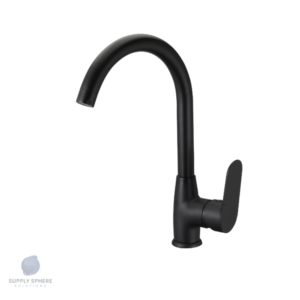 Borras PEK Black Single Lever Sink Mixer Deck Type