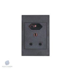 Apollo 100x50 SINGLE 16A  + 1 x IEC UN-SWITCHED Sapphire Black