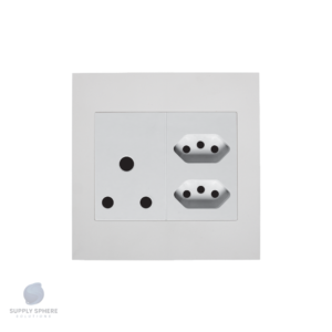 Apollo 100x100 1x16A, 2xIEC Contemporary White