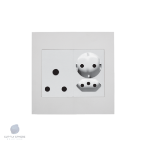 Apollo 100X100 16A, 1x SHUKO/IEC UN-SWITCHED  Contemporary White 