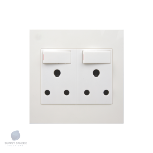 Double 16A Switched Socket